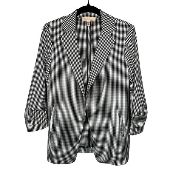Philosophy Black and White Checkered Blazer - Picture 1 of 5